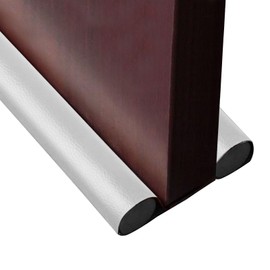 Wanheart Under Door Draft Stopper, 0-38 inch Under Door Bottom Gap Filler Draft Noise Blocker,Adjustable Washable Under Door Sweep,Soundproof Door Seal Protector Guard for Cold Air,Wind,Light(White)