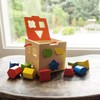Fat Brain Toys Take-Along Shape Sorter - Wooden Montessori Learning