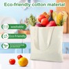 CHRORINE Cotton Canvas Tote Bags Reusable Grocery Shopping Bags，for DIY
