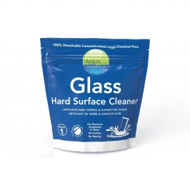 AQUA CHEMPACS Glass Cleaner: Liquid, Packet, 40