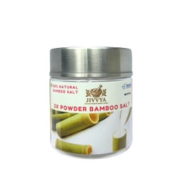 Jivvya 3X Bamboo Salt Powder - 2.4 OZ - Premium Korean-Style Natural Salt For Cooking and Wellness - and Immunity Support - Nutrient and Mineral Dense for Health