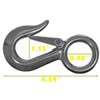 Rope & Cord Spring-Loaded Rigid Eye Safety Hook – Utility,