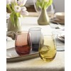 Oneida 897854 Golden Hour Stemless Wine Glasses, Set Of 4