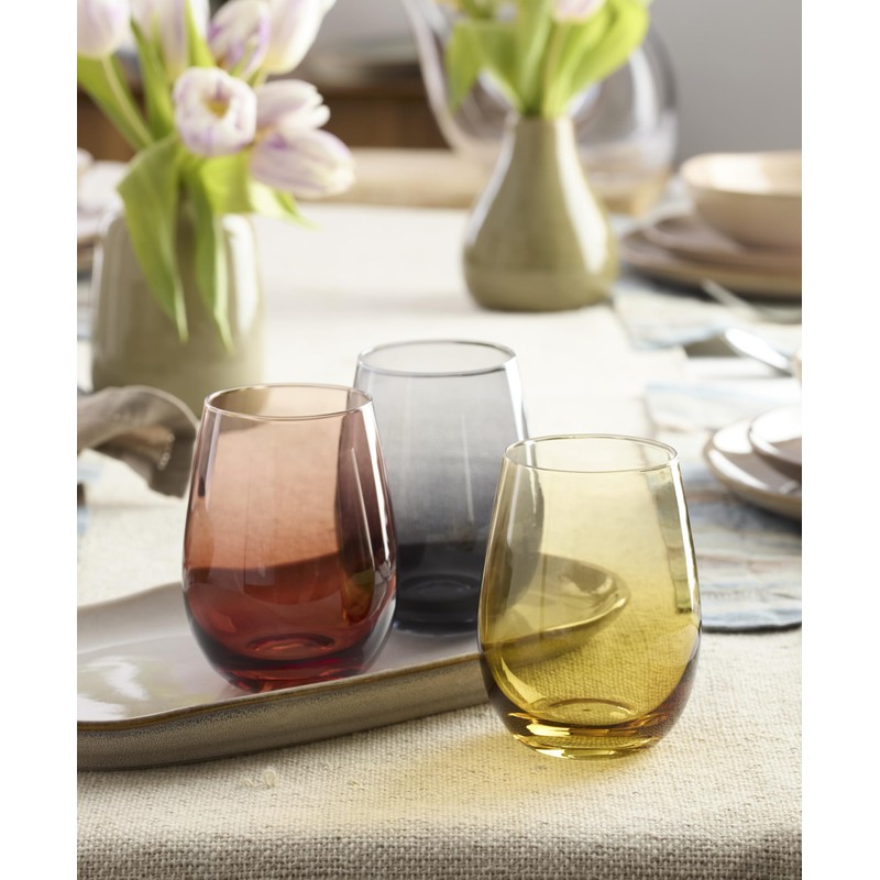 Oneida 897854 Golden Hour Stemless Wine Glasses, Set Of 4