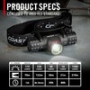 Coast XPH30R 1200 Lumen USB-C Rechargeable Dual Power Headlamp with