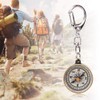Pocket Compass Pack of 2 Outdoor Compass Keychain for Camping