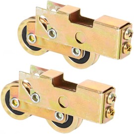 HauSun Sliding Patio Door Tandem Roller Replacement,1-1/4 Inch Steel Ball Wheel Bearing,120kg/265lbs Load Capacity for Sliding Glass Door Screen Door, 2 Pack