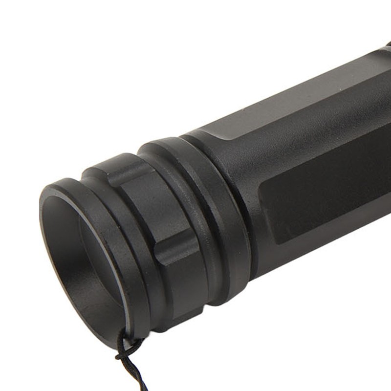 Strong Light Flashlight Aluminum Alloy USB Rechargeable Telescopic Zoom White