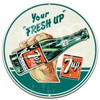 Vintage 7 Up Large 24" Metal Wall Sign