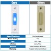 Saillong Lighted Doorbell Button, Wall Mounted Garage Door Switch with