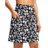 SANTINY 18" Skorts for Women with 4 Pockets High Waist