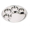 Round 5 Compartment Stainless Steel Lunch Plate Big