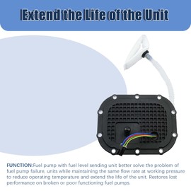 Sxqddz 2521171 Fuel Pump Fits for Victory Cross Country,Cross Roads,Magnum 2010-2017 Fuel Pump Assembly Replaces 2521020