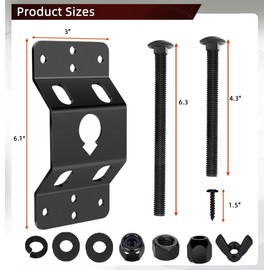 Wall Mount Spare Tire Mounting Bracket Rack for Enclosed Trailers,Spare Tire Holder Mount, Upgraded Spare Wheel Carrier,Cargo Race Box Trailers, Trucks, Vans, Garages, Warehouses and Semis (6.1 Inch)