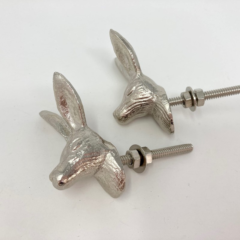 Silver Animal Metal Drawer Pulls Knobs Cupboard Bedroom Kitchen Upcycle