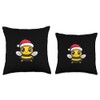 Cute Christmas Honey Bee Xmas Comic Throw Pillow