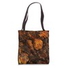 Turtle Tortoise Shell Pattern Print Orange Black Tortoise Tote Bag