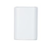 Wenko ceramica portaspazzolino Hexa opaco, Bianco, 6.5 x 6.5 x