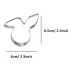 WDYJMALL Rabbit Hare Bunny Head Shaped Cookie Cutter
