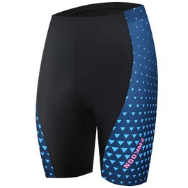 Nooyme Women’s Cycling Shorts - Padded, Quick-Drying Cycling Shorts - Elastic Cycling Shorts with Wide Thick 3D Seat Padding - Starry Night, size: m