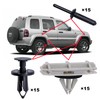 Rexka 45pcs Wheel Fender Flare Clips Hardware Kit for Jeep
