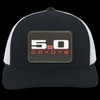Coyote 5.0 S550 S197 Trucker Snap Back Hat Graphite/White/Rectangle