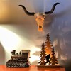 15-Inch Longhorn Steer Skull Resin Home Decor: A Stunning Blend