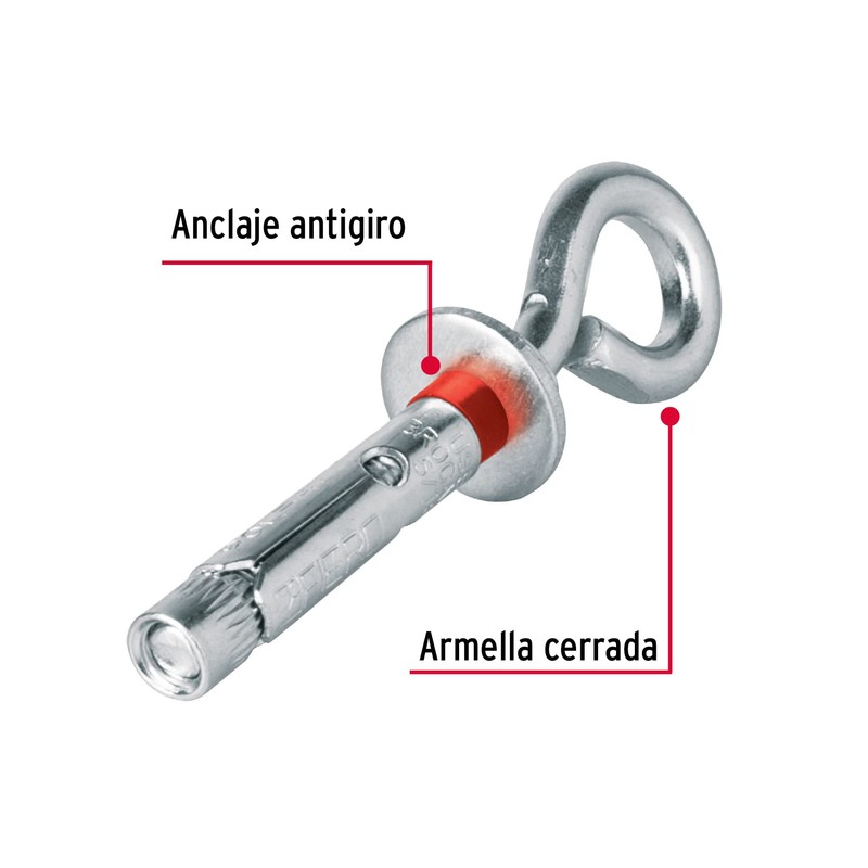 Fiero TAE-8X45C, Bolsa con 4 taquetes expansivos 8 x 45