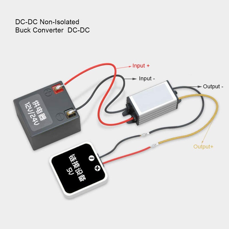 ANKROYU DC-DC 12V/24V To 5V 3a Converter, Converter Step Down