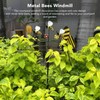 Three Little Bees Windmill Lovely Decorative Metal Bees Windmill for