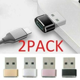 Unbranded 2 PACK USB C 3.1 Type C Female to USB 3.0 Type A Male Port Converter Adapter USA - Gold