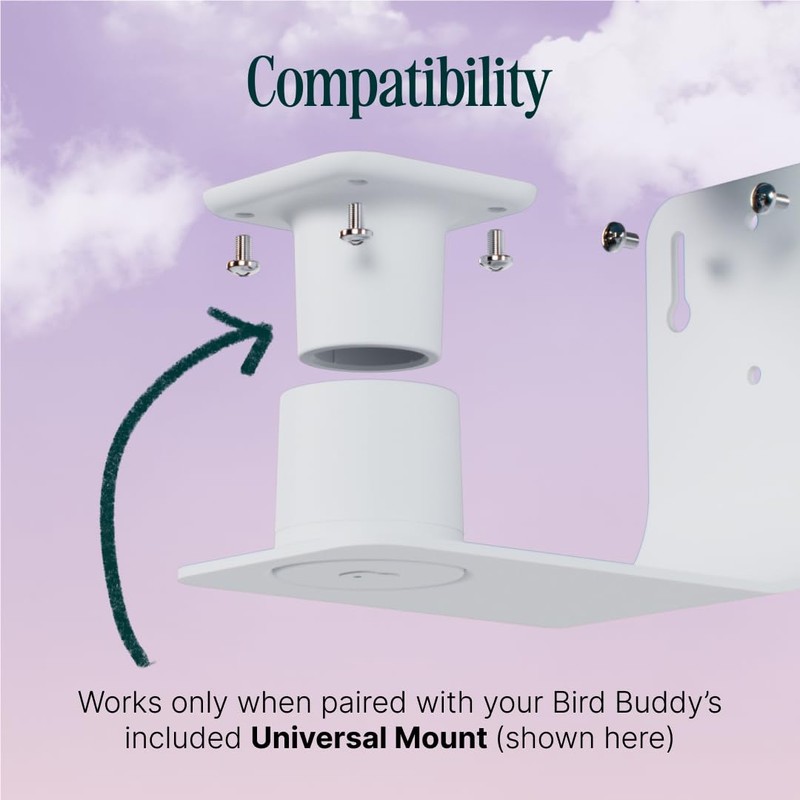 Birdbuddy Wall Mount - Versatile Bird Feeder Wall Mount for