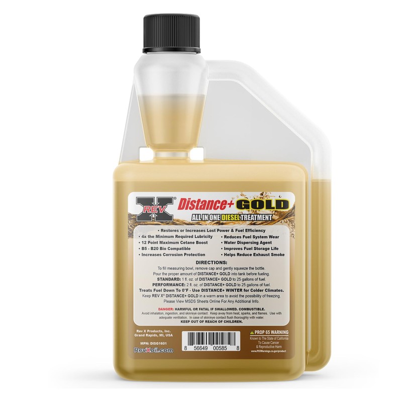 REV X Distance+ Gold Diesel Treatment - 16 fl. oz.