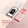 LIGHTDESIRE DIY Bling Crystal Rhinestones Handheld Fan, Mini Personal Cooler,