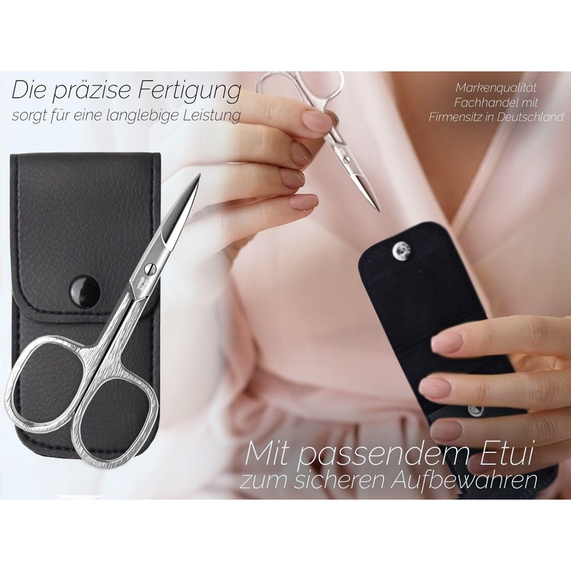 Professional Nail Scissors from Solingen - Premium Quality with Curved