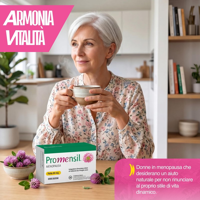 NAMED Promensil Forte Integratori Menopausa Naturali | Isoflavoni da Trifoglio