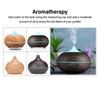 550ML Wood Grain Aromatherapy Diffuser Aroma Diffuser Ultrasound Oil Diffuser