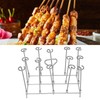 Fryer Skewer Stand Uniform Cooking Rust Resistance Stainless Steel Vertical