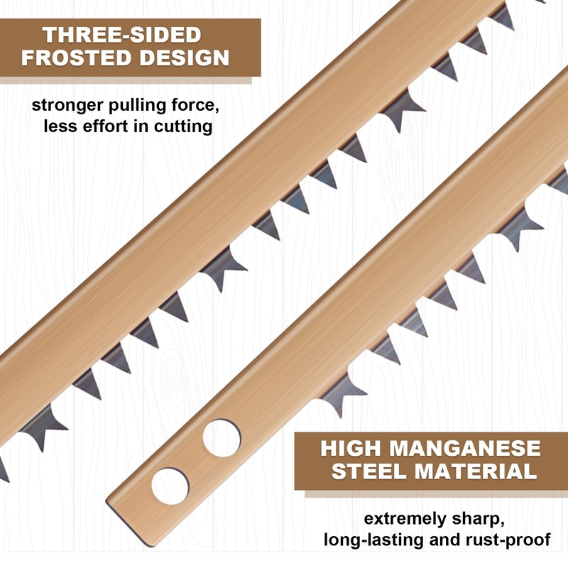 Yaocom 20 Pcs Bow Saw Blade 24 Inch Steel Blade