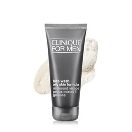 Clinique Limpiador facial con control de aceite para hombres | Elimina el exceso de brillo + prepara para afeitado | Para tipos de piel normal a grasa
