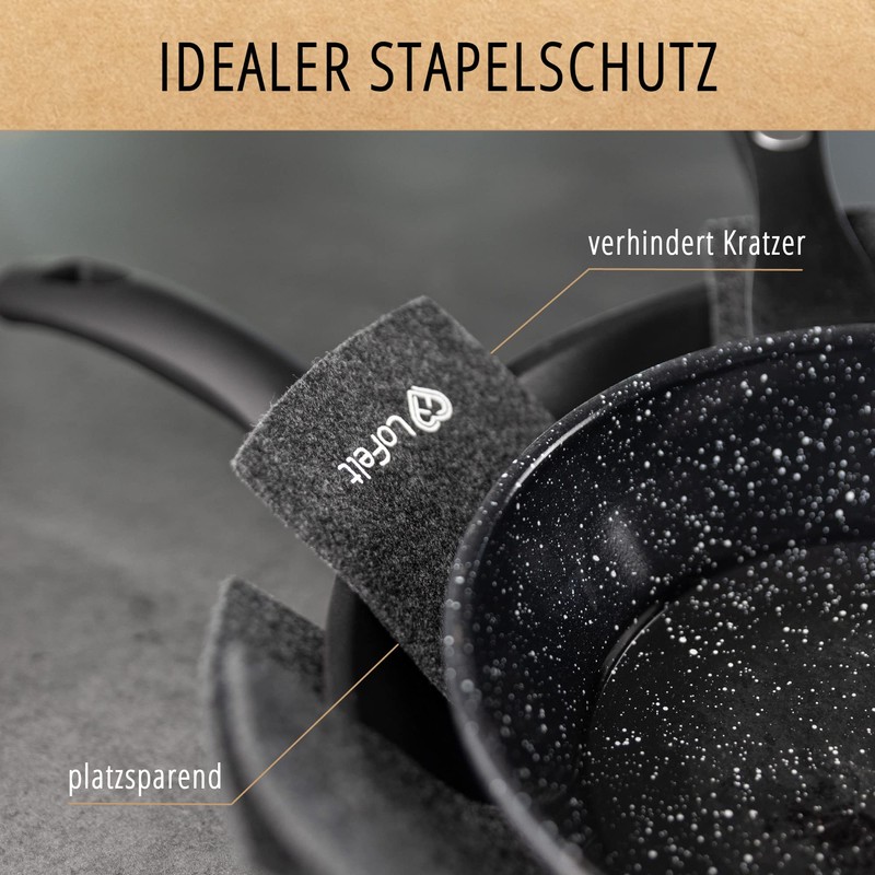 LoFelt Pan Protectors & Stacking Protection for Pans, Pots, Bowls