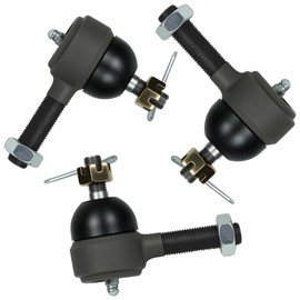 Club Car DS Tie Rod End Kit, 3pcs Ball Joint Set for Golf Carts, Compatible with 1976-2008 Club Car DS Gas & Electric Models, Replaces OEM Part #7539 7540