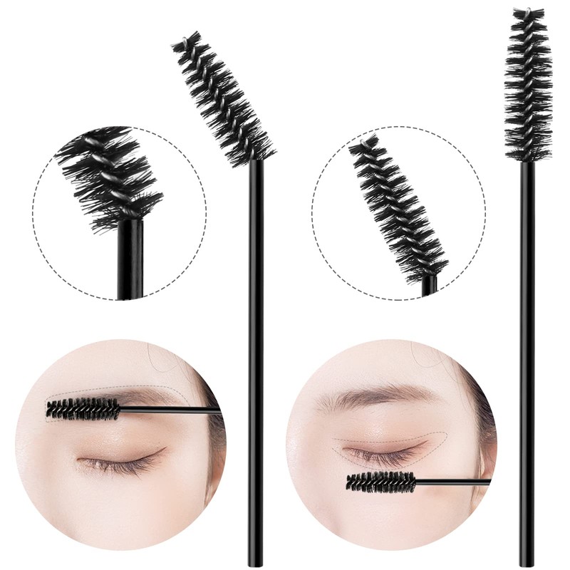 50PCS Disposable Eyelash Brushes Eyebrow Castor Oil Brush Mascara Wands
