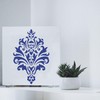 FINGERINSPIRE Damask Stencil 11.7x8.3inch Reusable Damask Wall Stencil Damask Floral