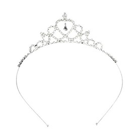 Katara 1669 - Hochzeits Diadem, Karneval, JGA, Fasching, Hochzeit in Silber, One Size