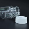 12PCS 15ML 0.5OZ Transparent Empty Pill Bottles with White Screw