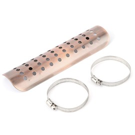 Motorcycle Exhaust Heat Shield, Motorcycle Straight Exhaust Pipe Heat Shield Cover Heel Protection Fit Motorcycle (2-7 cm), Vehicle Conversion/Remodel/Performance, Other Modifications