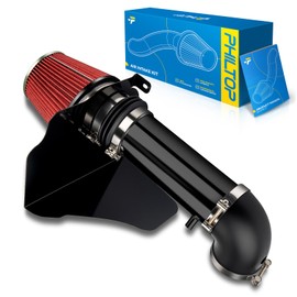 PHILTOP 4" Cold Air Intake Kit System + Heat Shield Compatible with Chrysler 300 2006-2010, Dodge Challenger 2009-2010, Charger 2006-2008, Magnum 2007-2008, V8 5.7L 6.1L, High Performance, Red