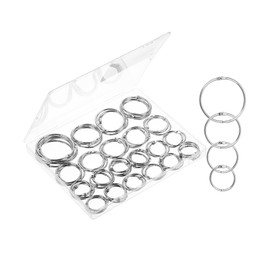 Mr. Pen- Loose Leaf Binder Ring, 60 Pack, 4 Sizes, Silver Binder Rings, Book Rings, Metal Rings for Index Cards, Rings for Flash Cards, Index Card Rings, Paper Rings, Small Binder Ring, Book Ring