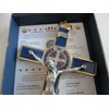 10.004.21 Blue Cross Gold Blue San Benedict 20cm Enamel with